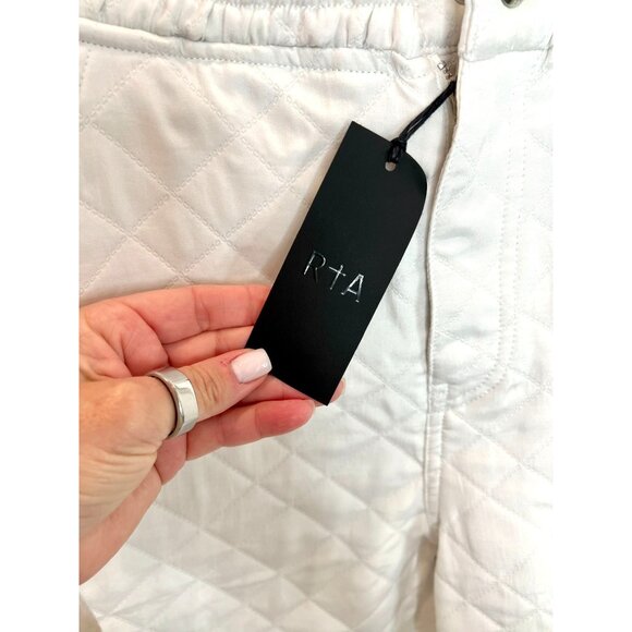 NEW RtA White Fani Quilted Short - NWOT - Size S - Picture 7 of 10